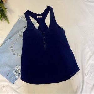 Aerie Navy Racerback Tank